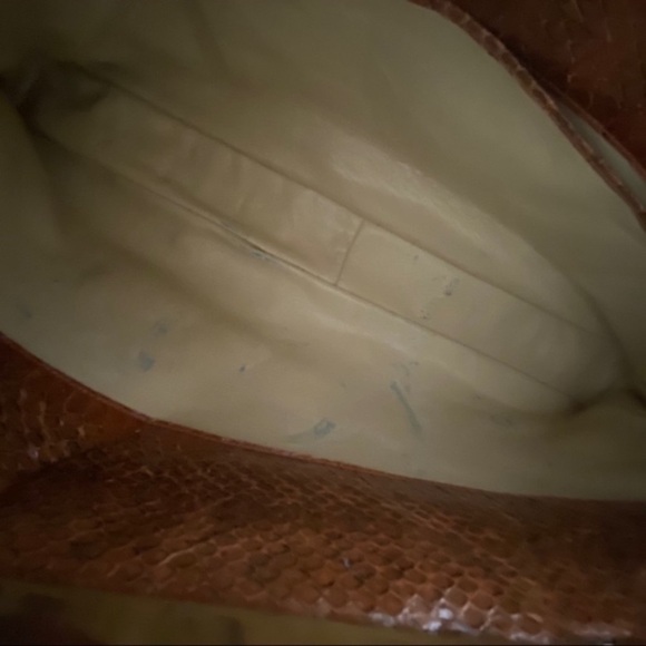 Vintage Snake Skin Purse Satchel Bag - Picture 9 of 14